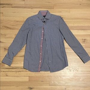 H&M Red and Blue Plaid Cotton Shirt